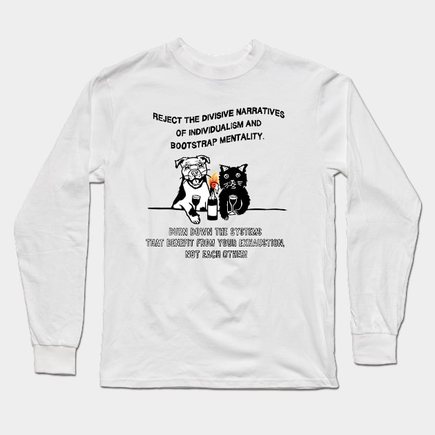 COMMUNITY AND COMRADES Long Sleeve T-Shirt by TriciaRobinsonIllustration